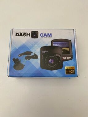 HD 1080p Dash Cam Car DVR - Night Vision - Full HD - Compact NWT